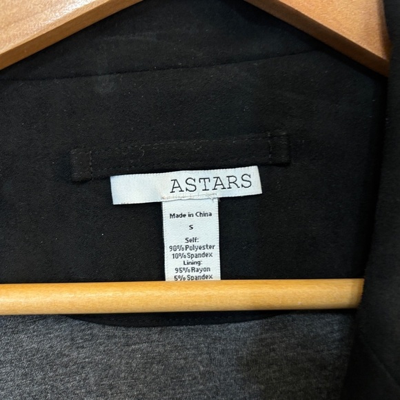 Astars Black Slim Fit Blazer Jacket - Picture 3 of 3